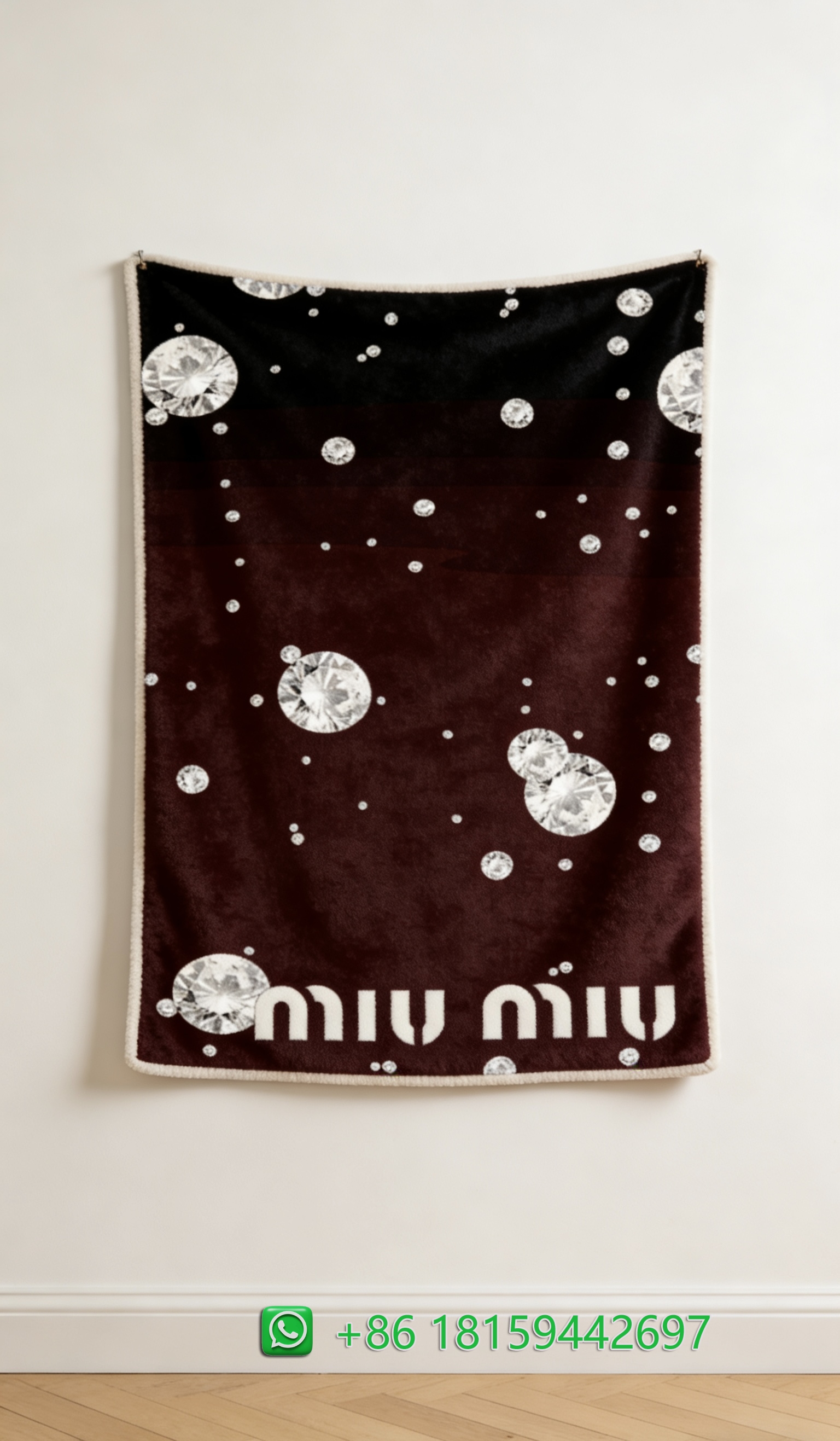 Miumiu Throw Blankets
